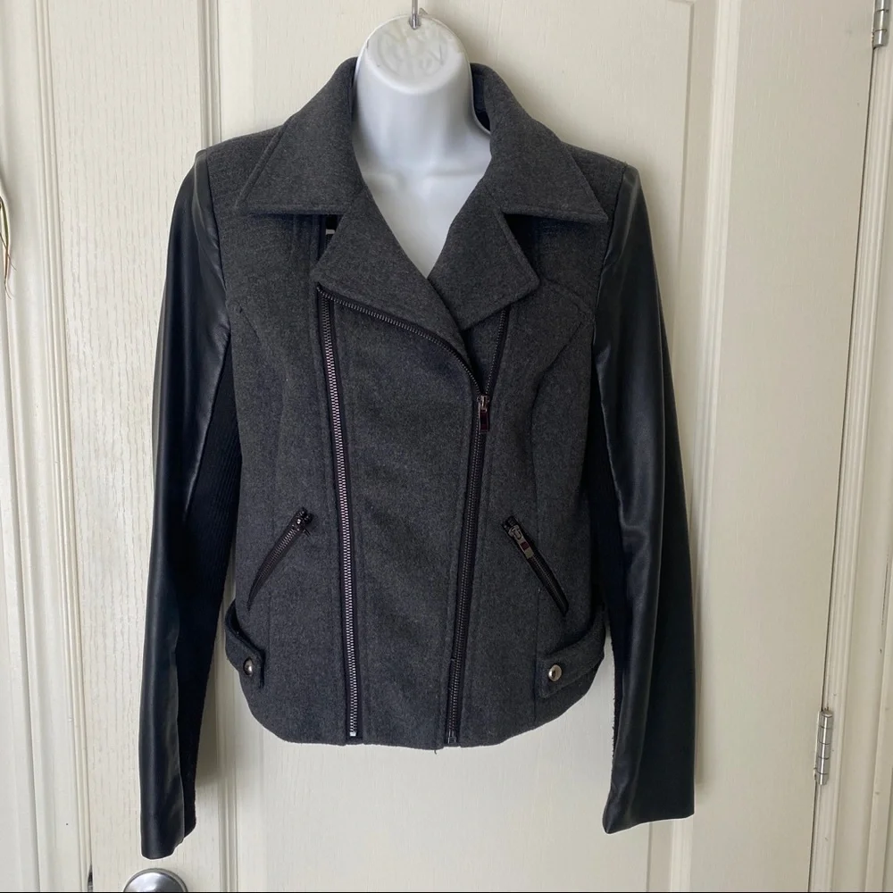 Lady Dutch high society biker style jacket faux leather - Picture 7 of 12